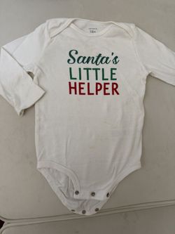 Santa’s Little helper onesie, 18 months