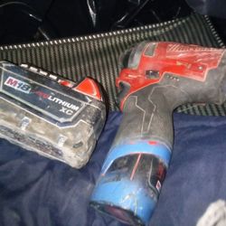 M18 Battery And M12 Drill