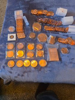 Beautiful 999 copper coins, and bullions