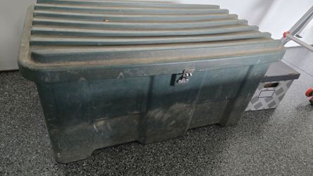 Large Heavy-Duty Plastic Storage Trunk