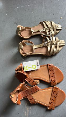 Two Pairs of Girls' Gladiator Sandals
