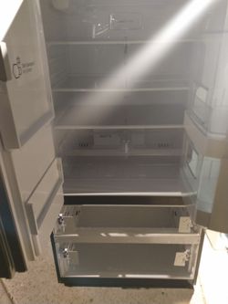 Refrigerator brand new..i move and the place I move to said I can't bring it in so my lost is your gain. This is a month old it cost.