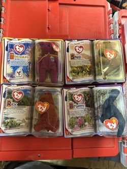 8 McDonalds Teenie Beanie Babies 2000
