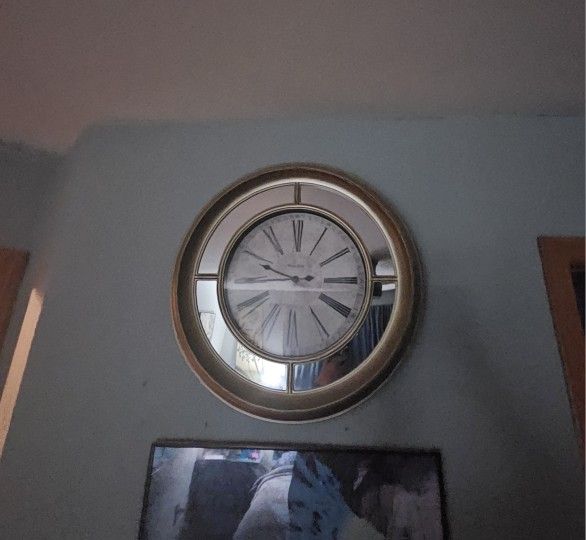 Large Mirror Clock