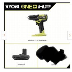 Ryobi Brushless Hammer Drill NEW