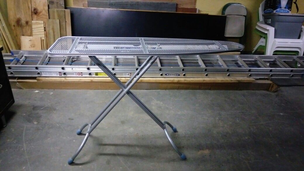 All aluminum ironing board