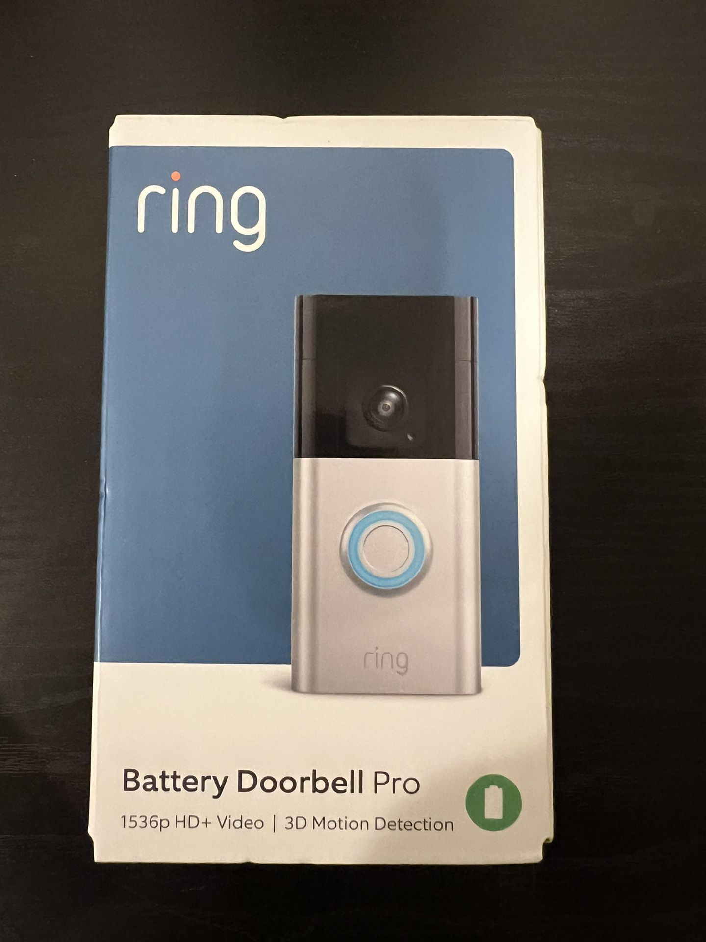 Ring - Battery Doorbell Pro Smart Wi-Fi Video Doorbell - Battery-powered with Head-to-Toe HD+ Video - Satin Nickel