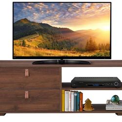 🍀Console Table Cabinet For a Tv 55” Up w/2 Large Drawers & Adjustable Storage Shelf,🍀