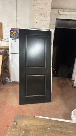 Black 2-Panel Interior Door