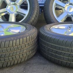 Wheel 20 6 Lugs Like New Rims And Tires