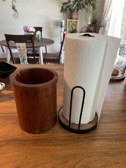 Threshold Paper Towel Holder and Magnolia Home Utensil Holder