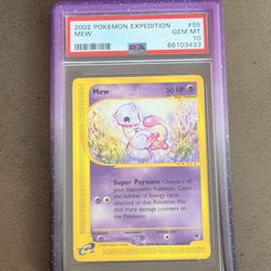 Pokemon 2002 Psa 10 Mew Expedition Pop 185