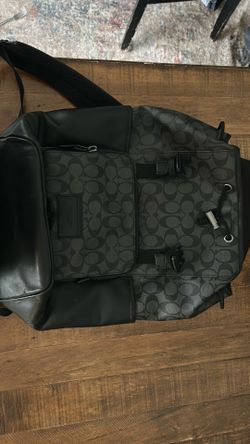 Coach Track Backpack In Signature Canvas