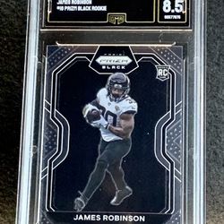 2020 Chronicles 💥 James Robinson 💥 Prizm Black Rookie GMA 8.5 NM-MT 💎 - Jacksonville Jaguars