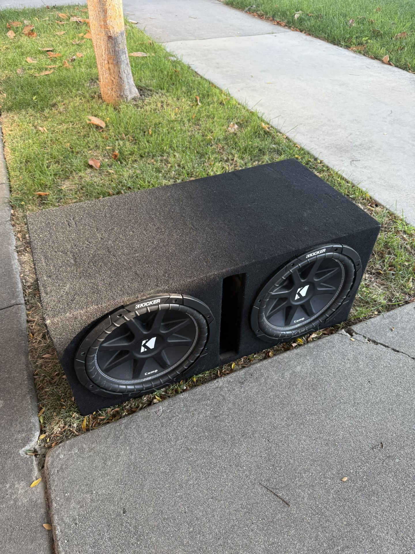 Double Kicker Subwoofers With Crunch Amplifier