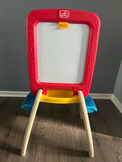 Step2 All Around Easel for  Plastic Red Chalkboard and Magnetic Whiteboard