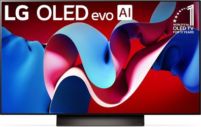 LG 48-Inch Class OLED evo C4 Series Smart TV 4K Processor Flat Screen with Magic Remote AI-Powered with Alexa Built-in