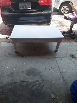 Painted White Coffee Table  MOVING MAKE OFFER