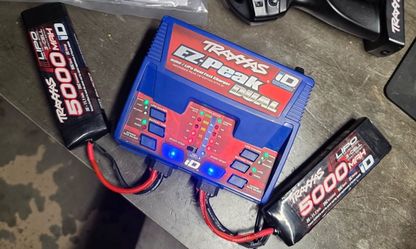 Traxxas 3S LiPo Batteries + EZ-Peak Dual Charger — $200