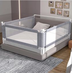 yulongtengfei 3-Piece Queen Size Bed Rail for Toddlers - Adjustable Baby Bed Rail Guard