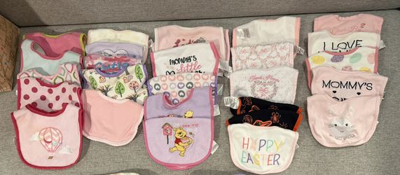 Baby Girl Bibs