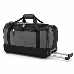 SALT 20” Rolling Duffel Bag – Wheeled Travel Bag, Gray & Black