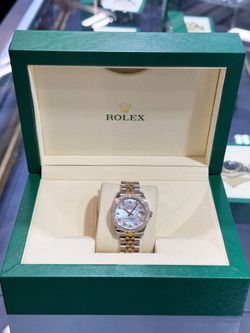 Rolex Date-just 31mm Two-Tone | Factory Diamond Dial & Factory Diamond Bezel