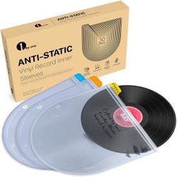 Vinyl Record Inner Sleeves 30 LP 12 Inch Vinyl Record Sleeves Anti-Static & Acid-Free