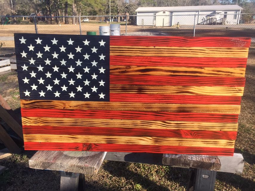 Rustic American Flag