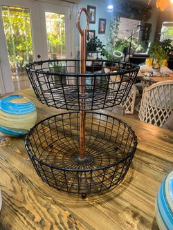 Countertop wire basket