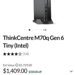 Thinkcentre M70q Gen 6 Tiny (Intel I5)