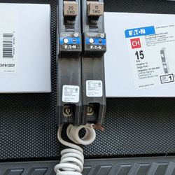 Eaton Breakers (6) 20 & 15 Amp Brand New