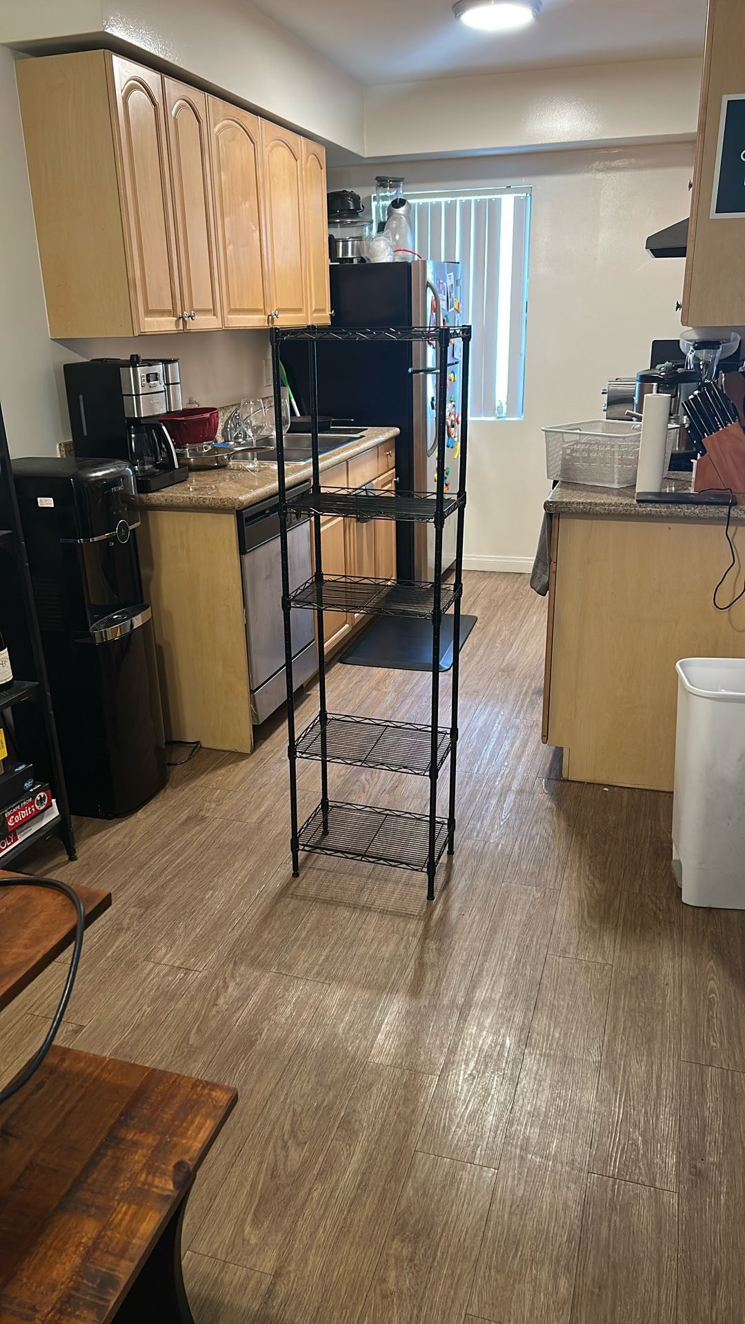 Metal shelving