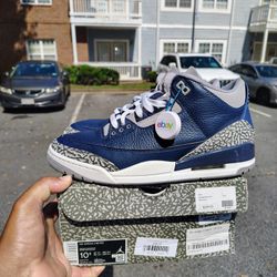200 Local Pickup Air Jordan 3 Georgetown Size 10.5 OG Box Damaged Worn Twice Very Gently Ebay Authenticated Price Is Firm 