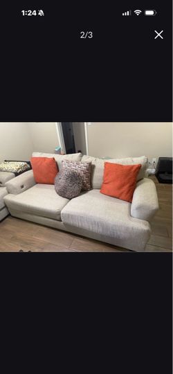 Beige Fabric AFW Couches