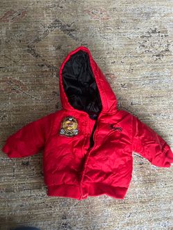 Baby Puffer Jacket with Hood Red