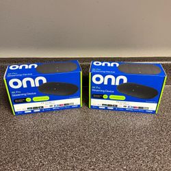 LOT OF 2 ONN 4K Pro Streaming Device, Google TV with Gemini (NEW 2026 Model)