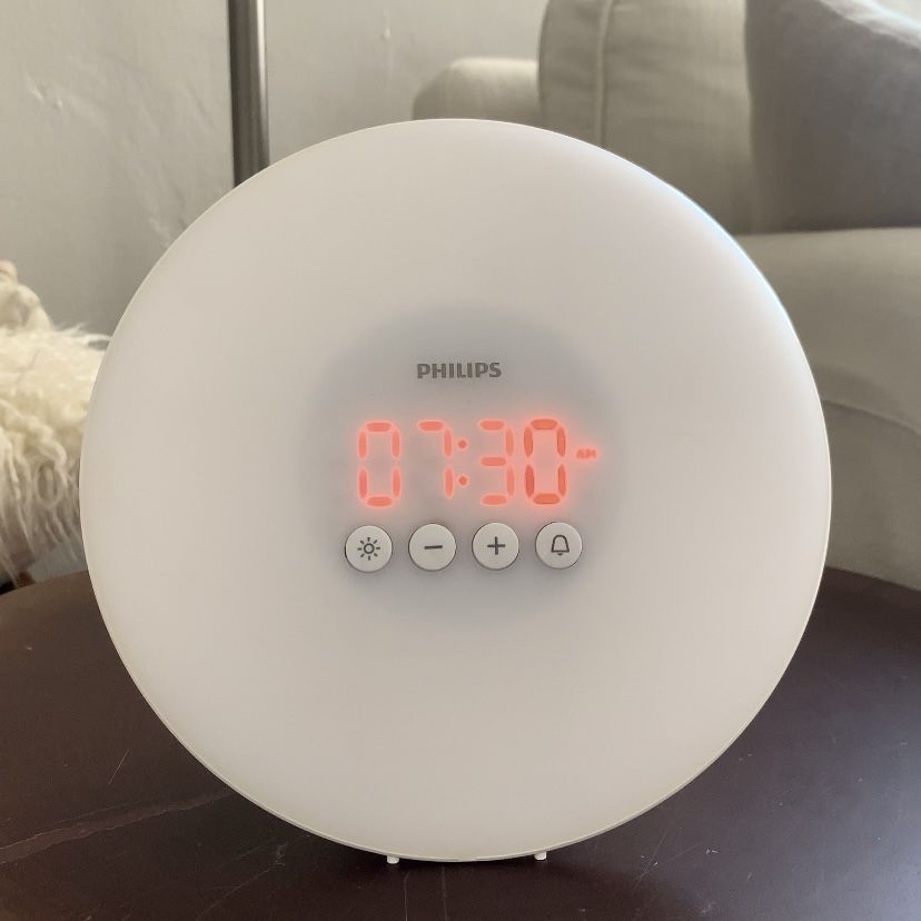 Philips Smart Sleep Wake-Up Light Therapy Alarm Clock with Sunrise Simulation, White