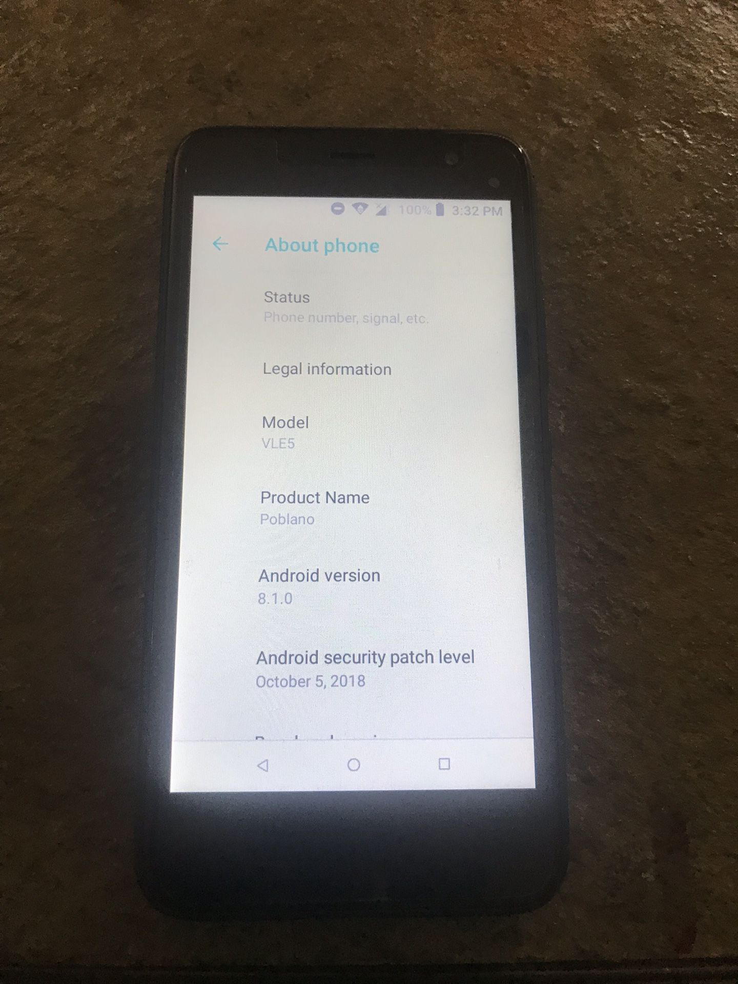 Hot Pepper Poblano VLE5 QLink Wireless Active Serivce Android Go Black