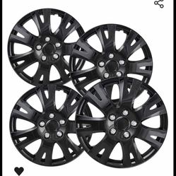 16” Gloss Black 5 Lug  Wheel Covers