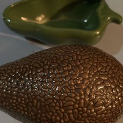 Avocado 🥑 And Chili 🌶️ Ceramic Bowls New!