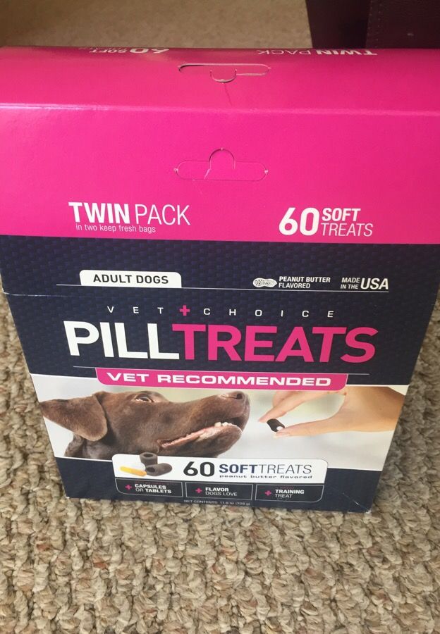 Vet choice adult dogs 60 pill treats twin pack NIB