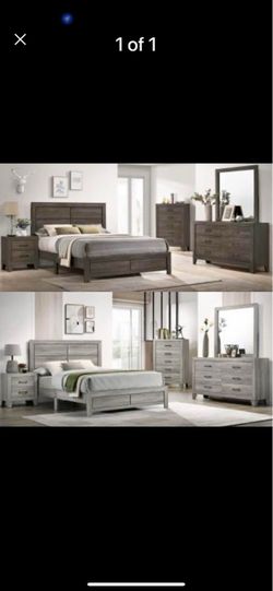 $450 bed set 3 pcs not including mattress and chest