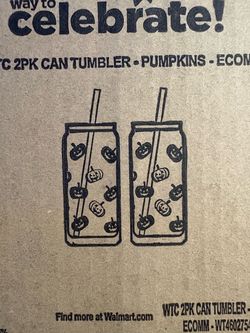 2pk pumpkin tumblers