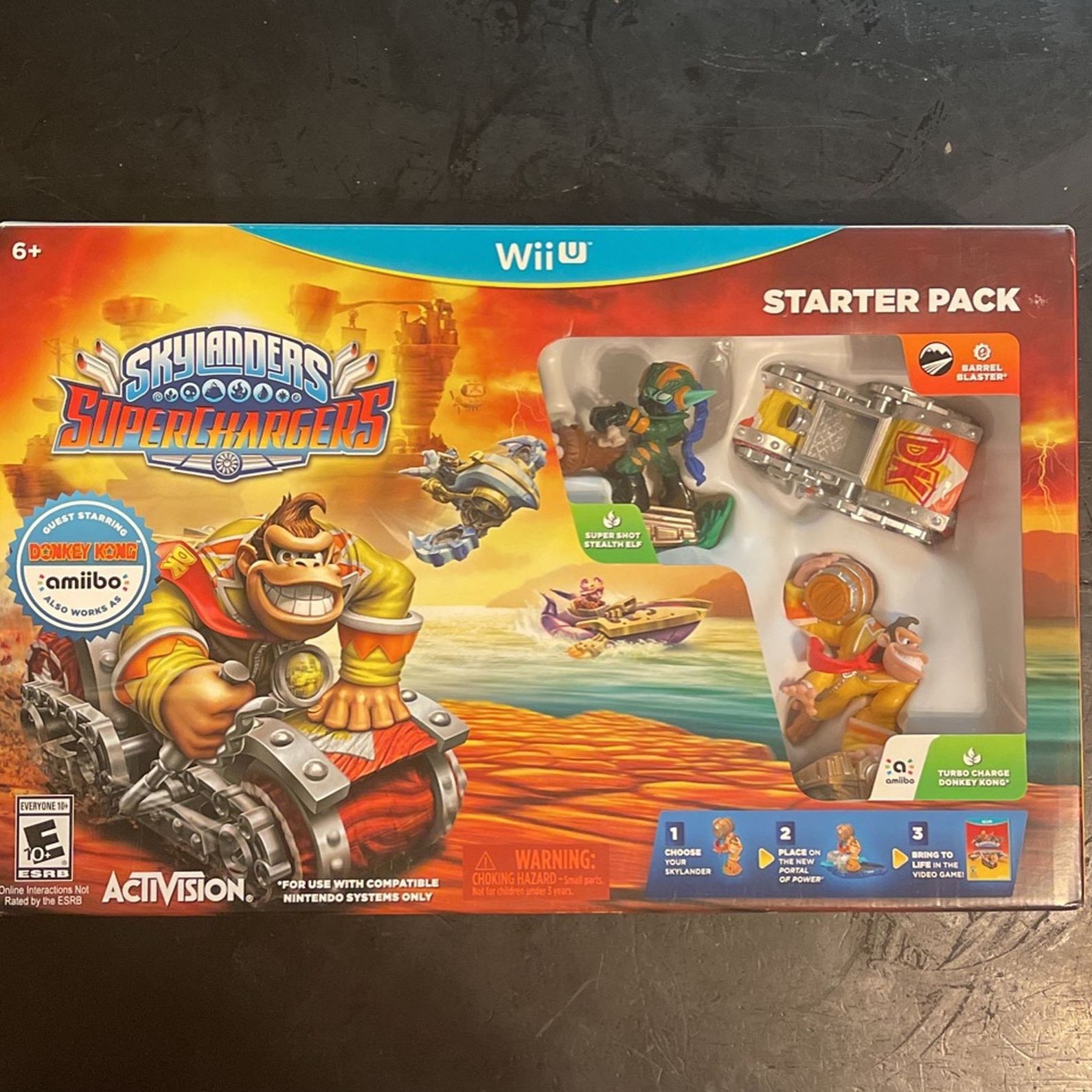 New Skylanders Superchargers Starter Pack Nintendo Wii U Donkey Kong Amiibo