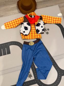 3-5 yrs Woody Costume  with Cowboy Hat (machine washable, current retail $63.98)
