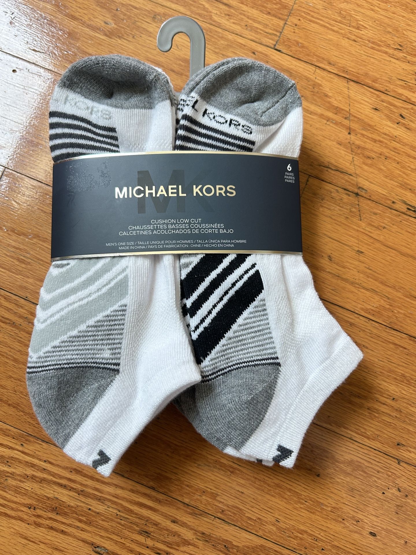 NWT Michael Kors men’s cushion low cut socks 6 pairs