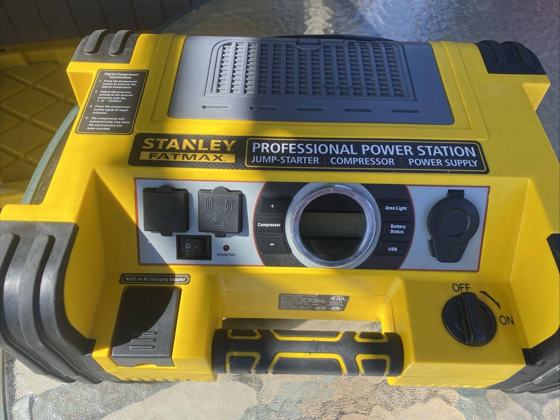 Stanley PPRH7DS FATMAX Professional Digital Power Station Air Compressor