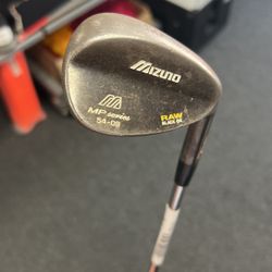 Mizuno MP Raw Black Ox Golf A Wedge 54-09