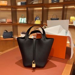 Hermes Picotin 18, Black W/GHW!